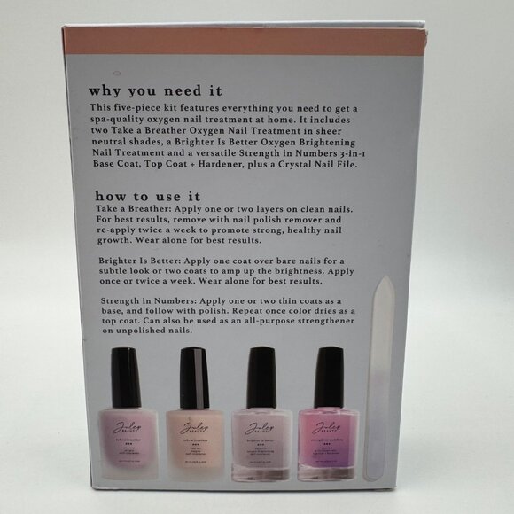 Julep Beauty Take A Breather 5-Piece Nail Kit Strengthening 0.74fl.oz - Picture 2 of 6